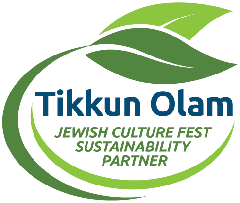 Tikkun Olam words wrapped in green leaves