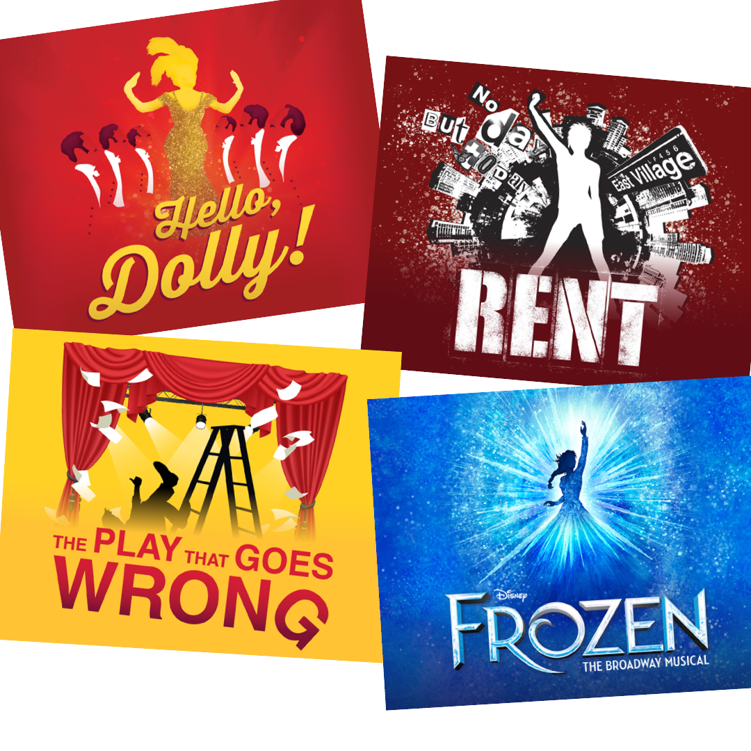 Collage of posters for the 25-26 season