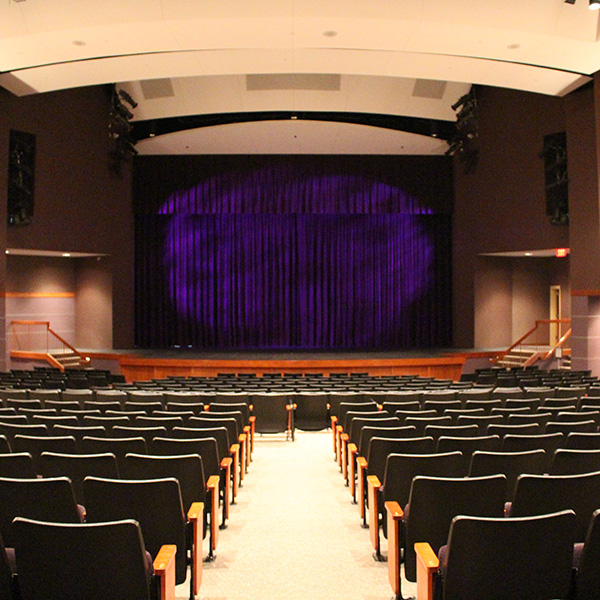 View of the stage in The White Theatre