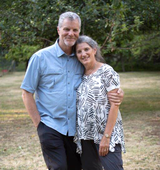 Ace Allen and Donna Oberstein pose for a photo.