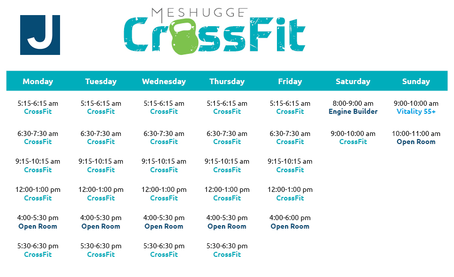 Meshugge CrossFit Schedule