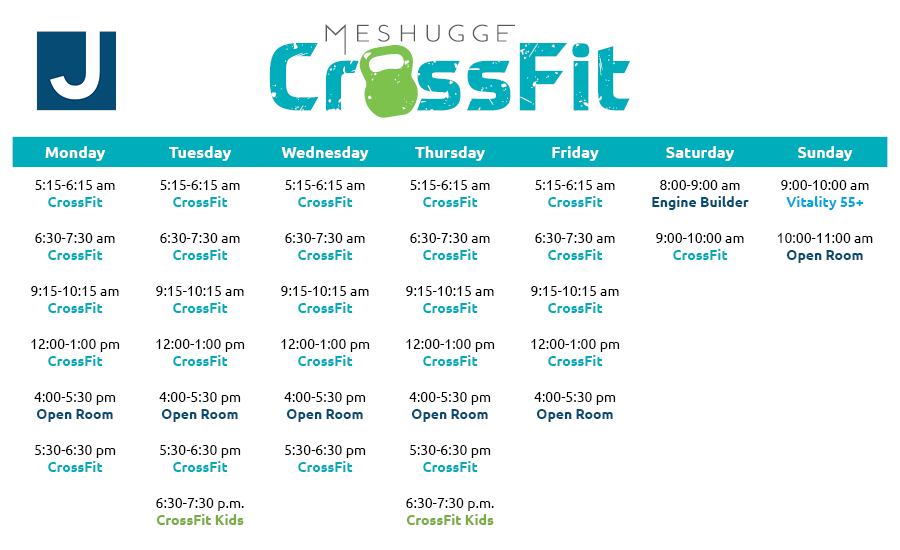 Meshugge CrossFit Schedule