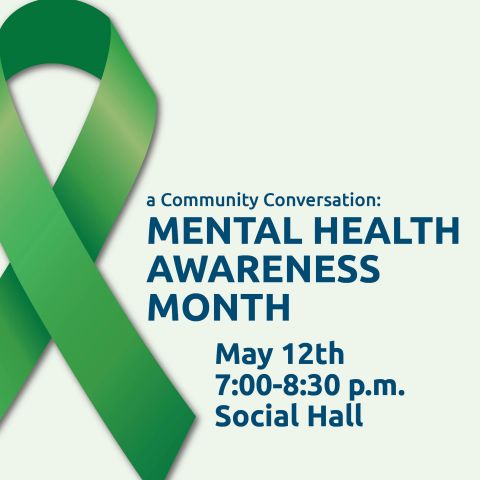 Image with the text Mental Health Awareness Month