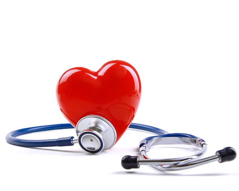 Stethoscope and a heart