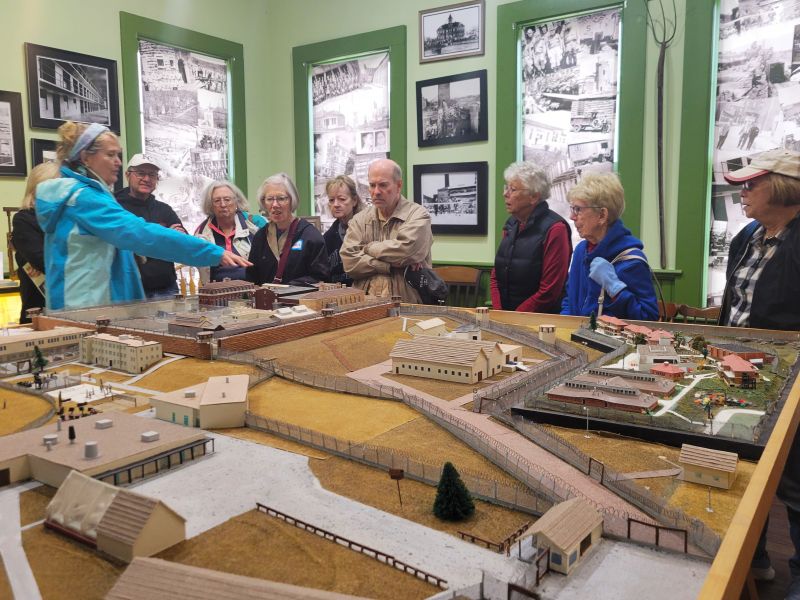Heritage women with Clydesdale horse