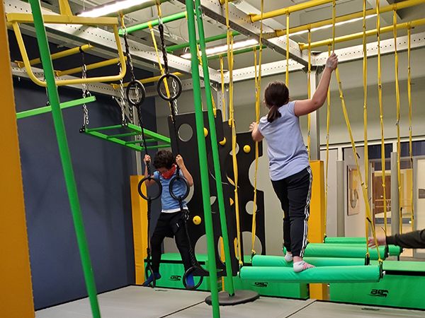 Kids on the Ninja Warrior Course